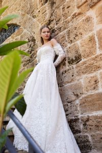 Lace Bridal Dress with Sleeves