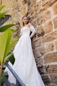 Lace Bridal Dress with Sleeves